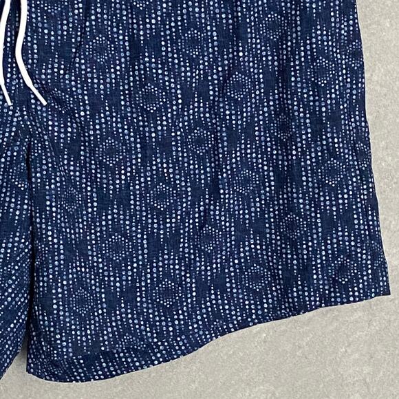 Cubavera Men's XXL Swim Shorts Drawstring Waist Blue Geo NWOT - Picture 3 of 7
